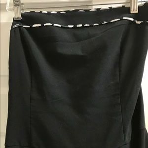 Black w/White detail-strapless